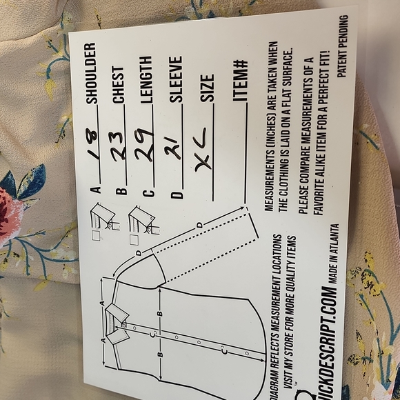 Size XL Floral rap cover up cardigan. C94 - Picture 9 of 9